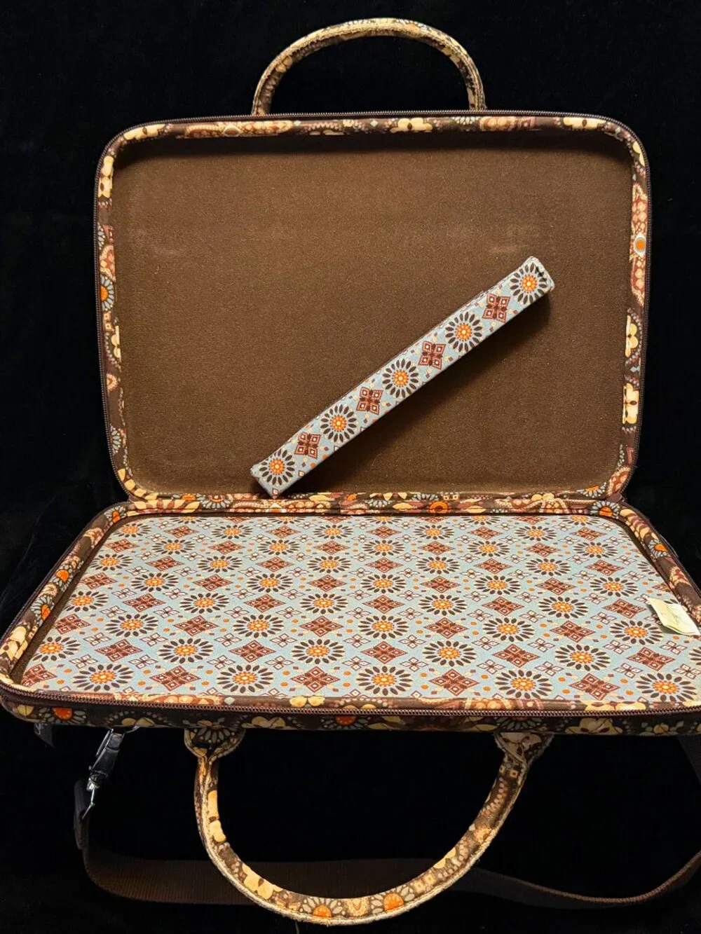 Vera Bradley Canyon Quilted Laptop Portfolio Case Bag with Strap